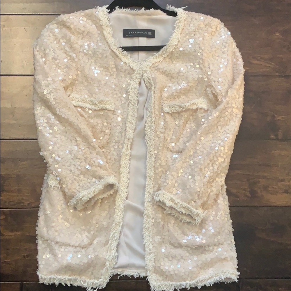 Zara sequin blazer